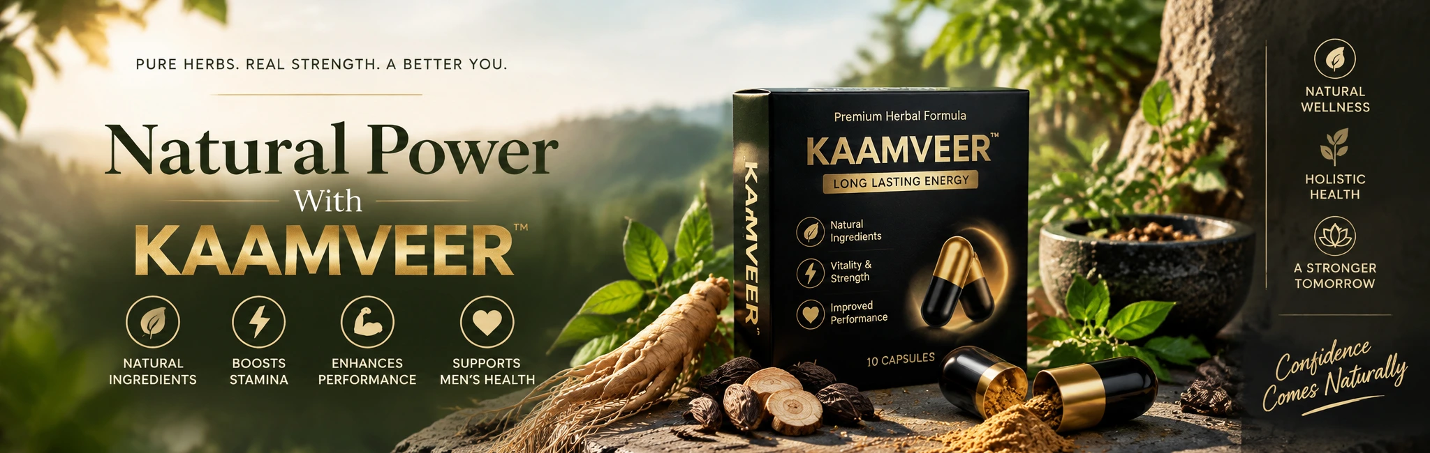 Kaamveer Natural Power Banner