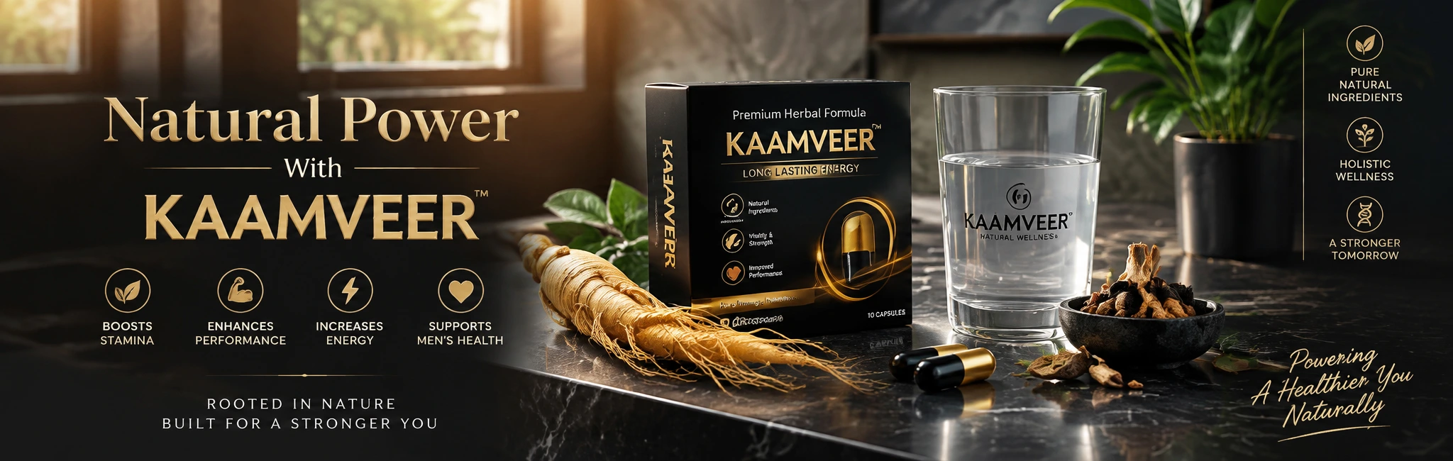 Kaamveer Natural Power Banner