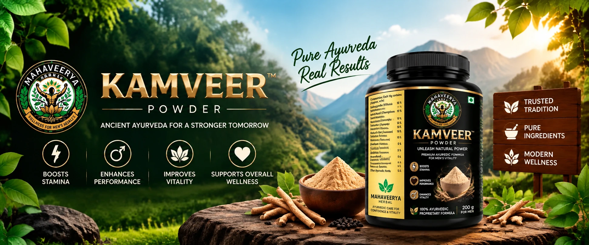 Kaamveer Natural Power Banner